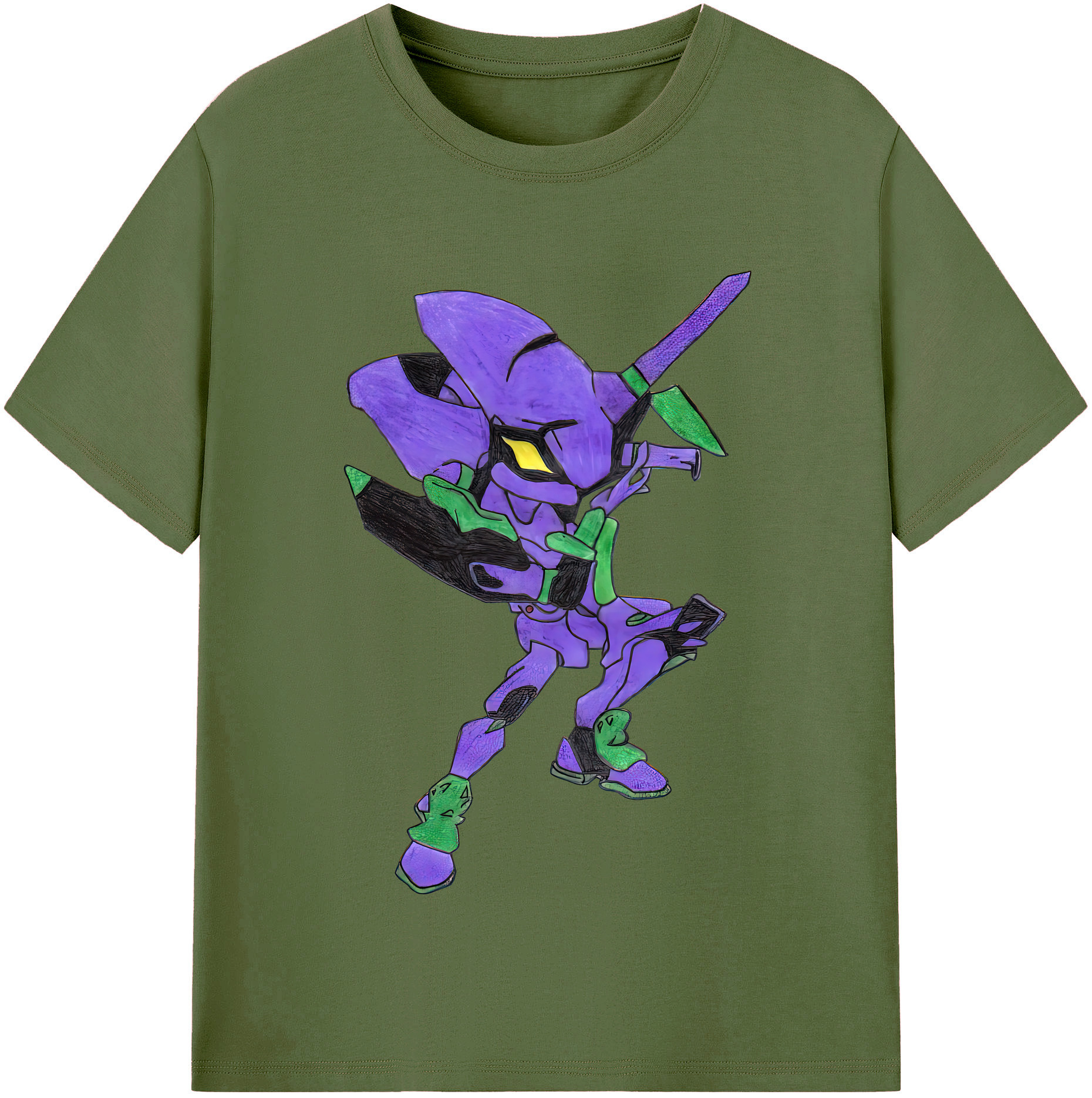 （画像用） EVA 新世紀エヴァンゲリオン 綿100％半袖Tシャツ（フロントプリント）